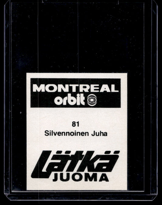 1980 Mallasjuoma Lätkäjuoma - Juha Silvennoinen #81