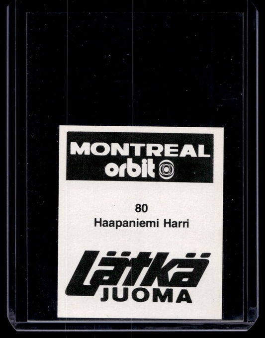 1980 Mallasjuoma Lätkäjuoma - Harri Haapaniemi #80