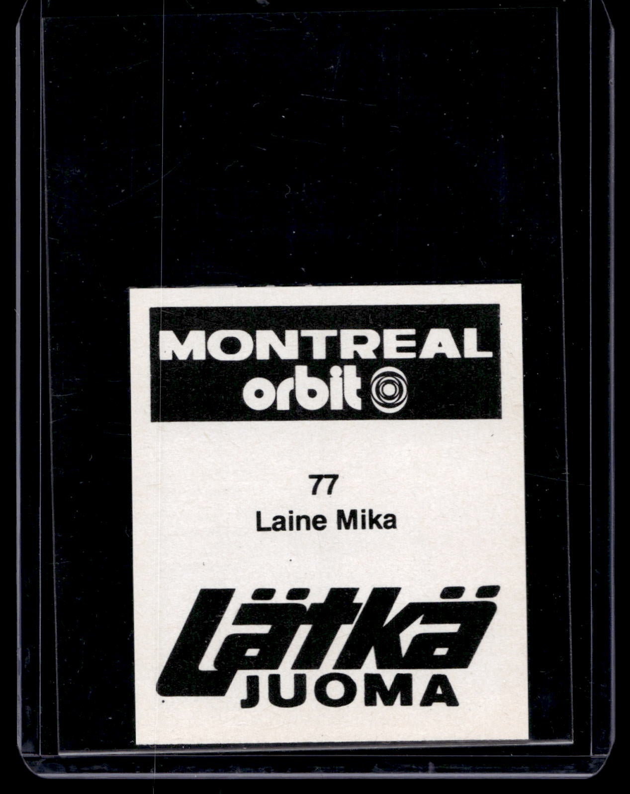 1980 Mallasjuoma Lätkäjuoma - Mika Laine #77