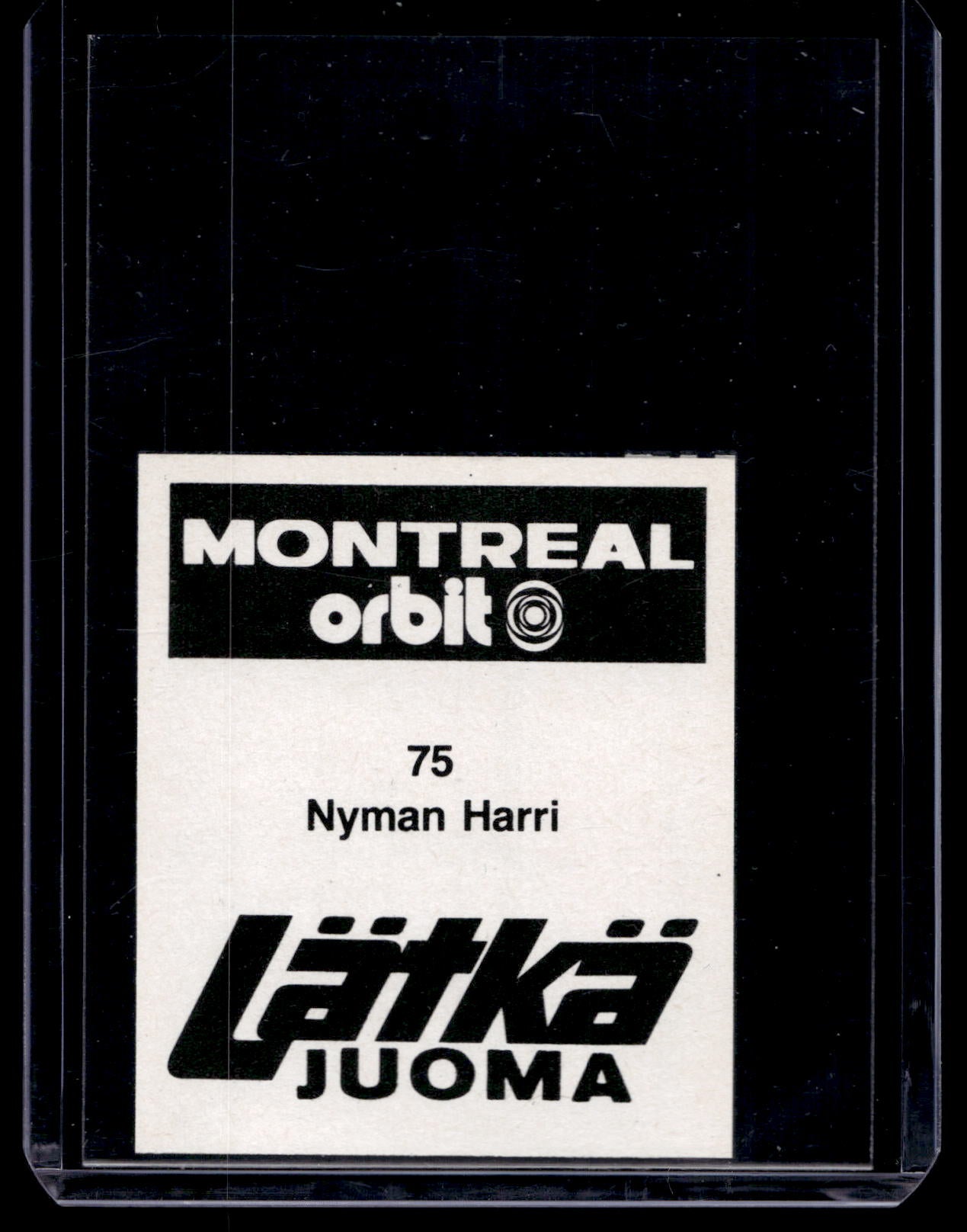 1980 Mallasjuoma Lätkäjuoma - Harri Nyman #75
