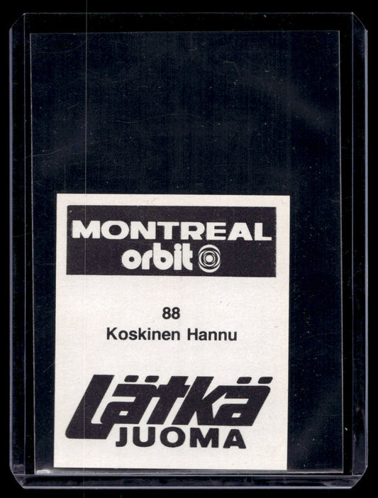 1980 Mallasjuoma Lätkäjuoma - Hannu Koskinen #88