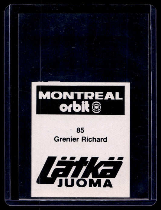 1980 Mallasjuoma Lätkäjuoma - Richard Grenier #85