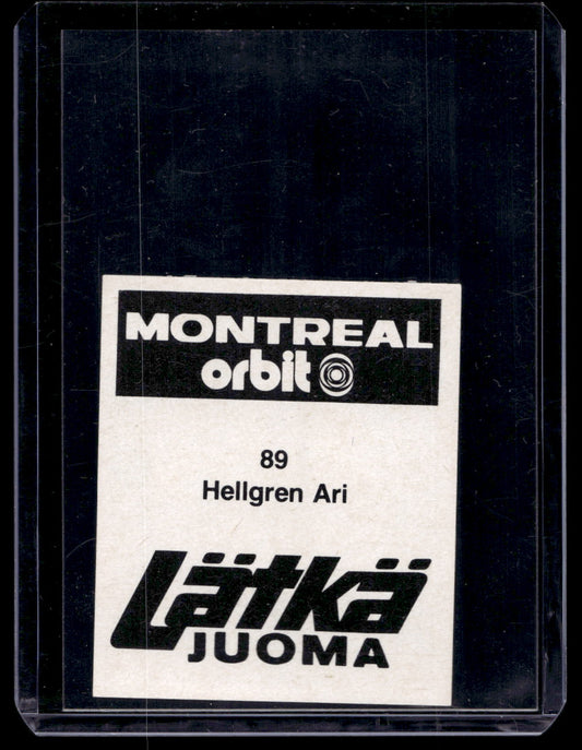 1980 Mallasjuoma Lätkäjuoma - Ari Hellgren #89