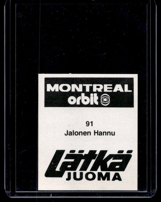 1980 Mallasjuoma Lätkäjuoma - Hannu Jalonen #91