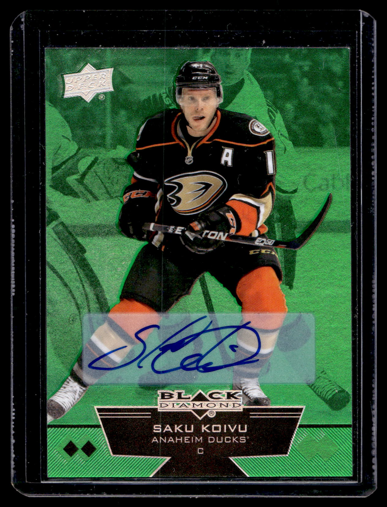 2012-13 Upper Deck Black Diamond - Emerald - Saku Koivu #104 /10