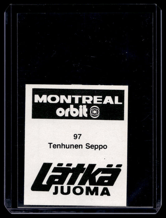 1980 Mallasjuoma Lätkäjuoma - Seppo Tenhunen #97