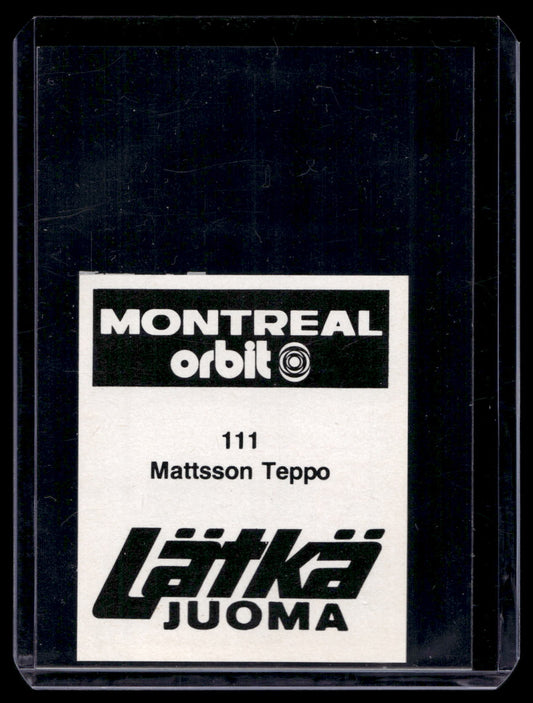 1980 Mallasjuoma Lätkäjuoma - Teppo Mattson #111