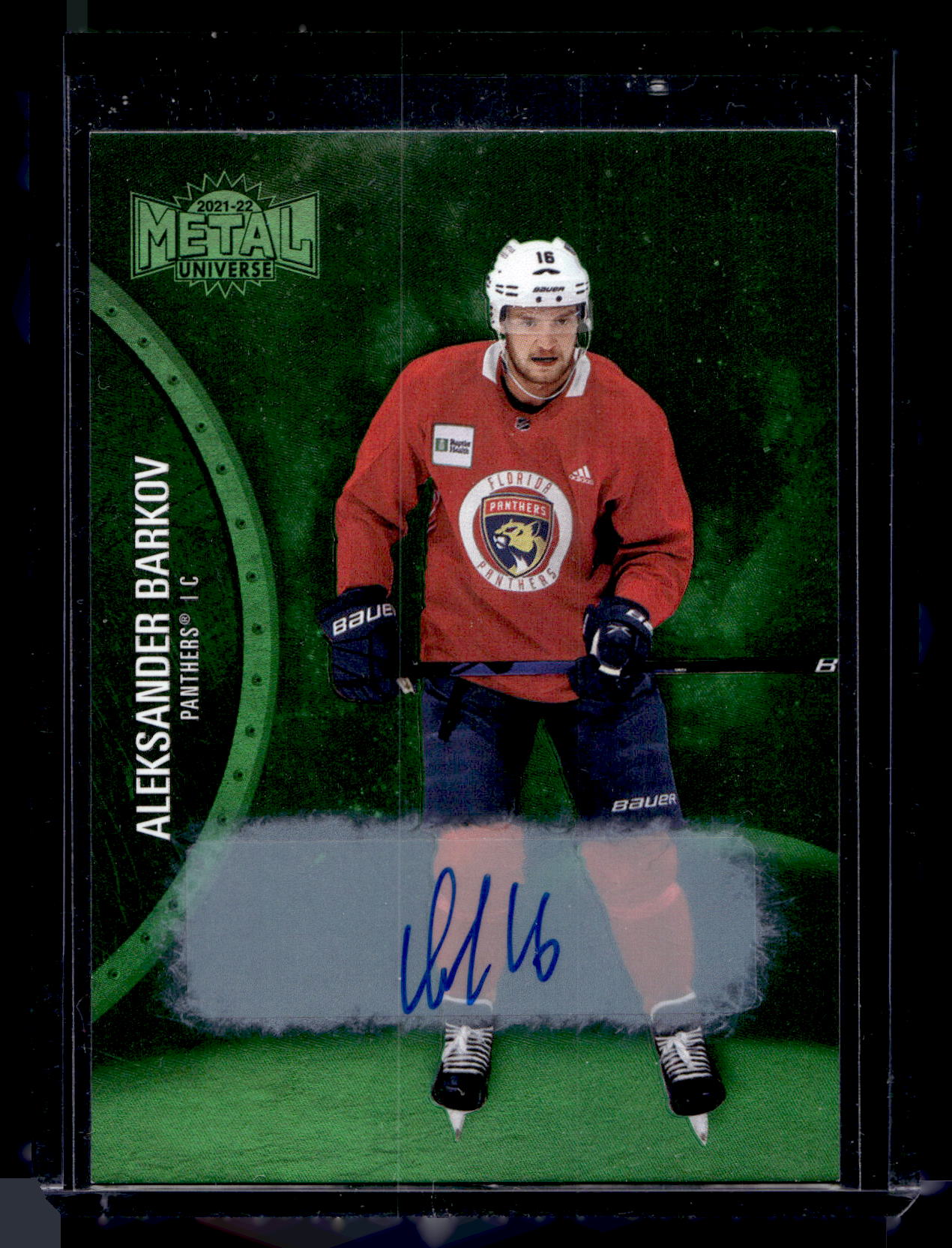 2021-22 Skybox Metal Universe - Green Autographs - Aleksander Barkov #109 /10