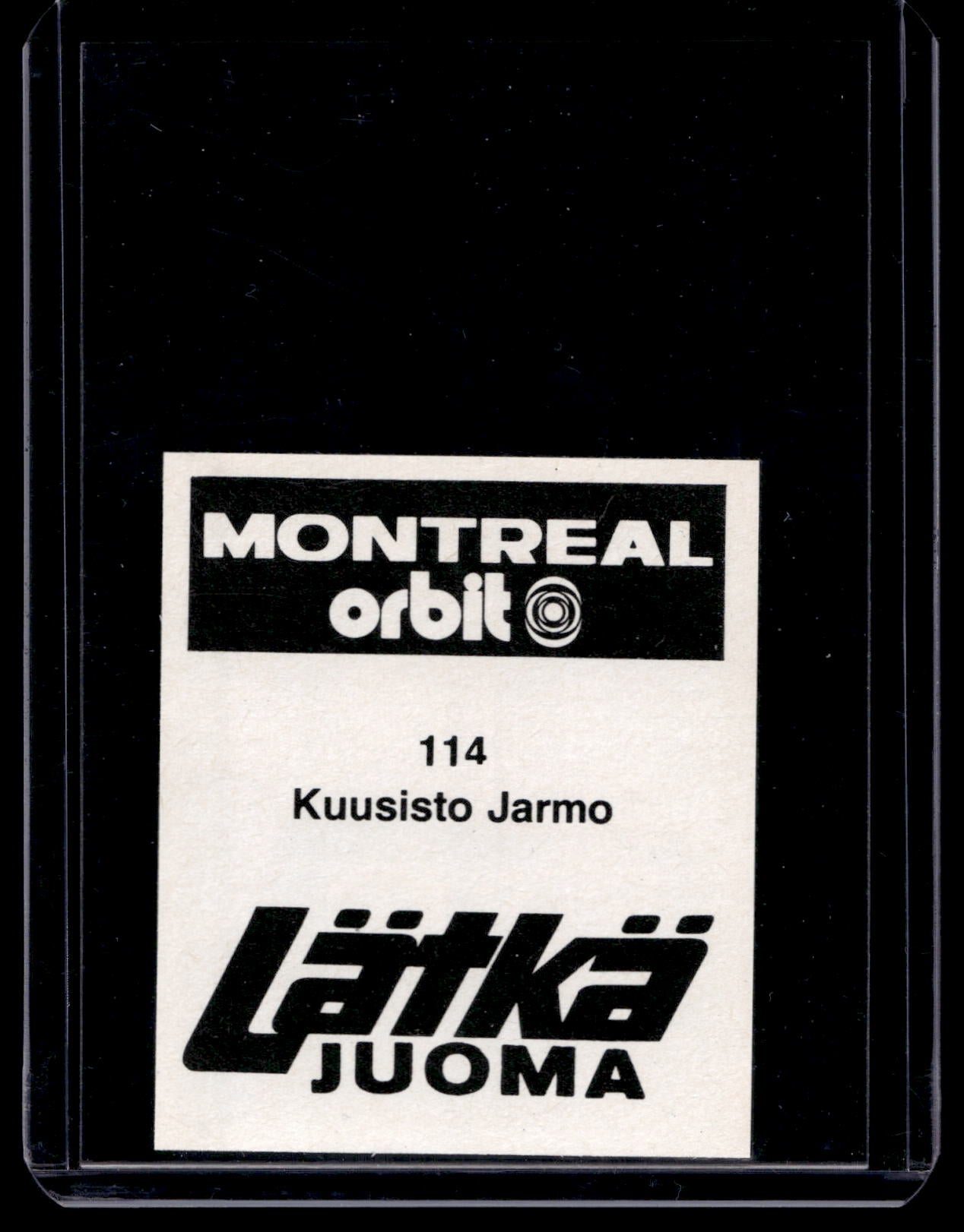 1980 Mallasjuoma Lätkäjuoma - Jarmo Kuusisto #114