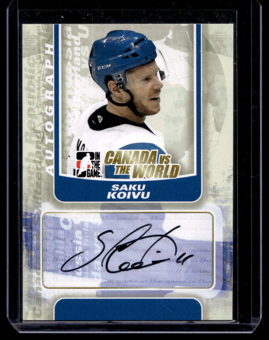 2011-12 In the Game Canada VS the World - Autographs - Saku Koivu #A-SK