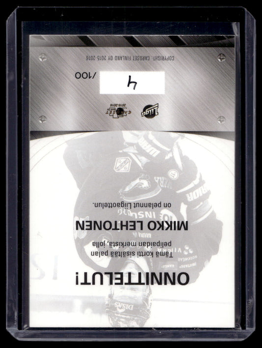 2015-16 Cardset - Patch - Mikko Lehtonen /100