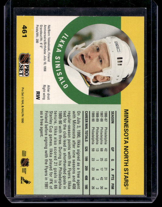 1990-91 Pro Set - Ilkka Sinisalo #461