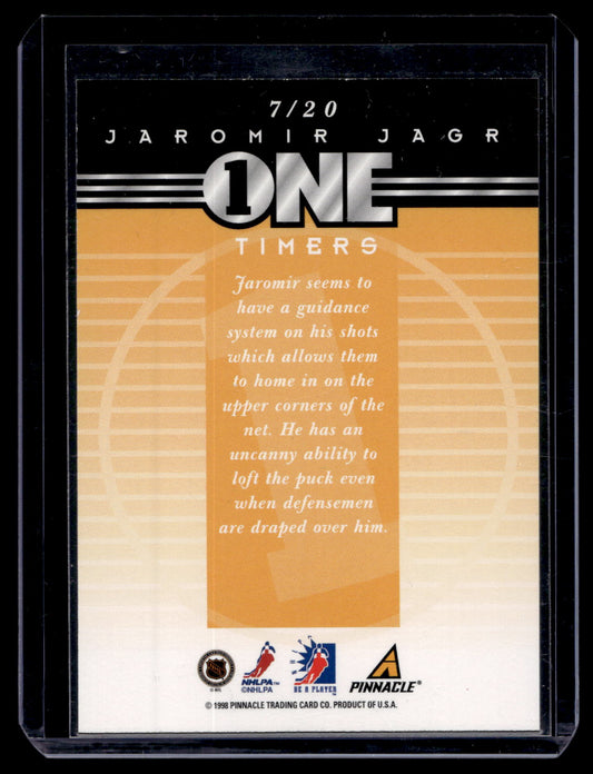 1997-98 Pinnacle Be A Player - One Timers Jaromir Jagr #7