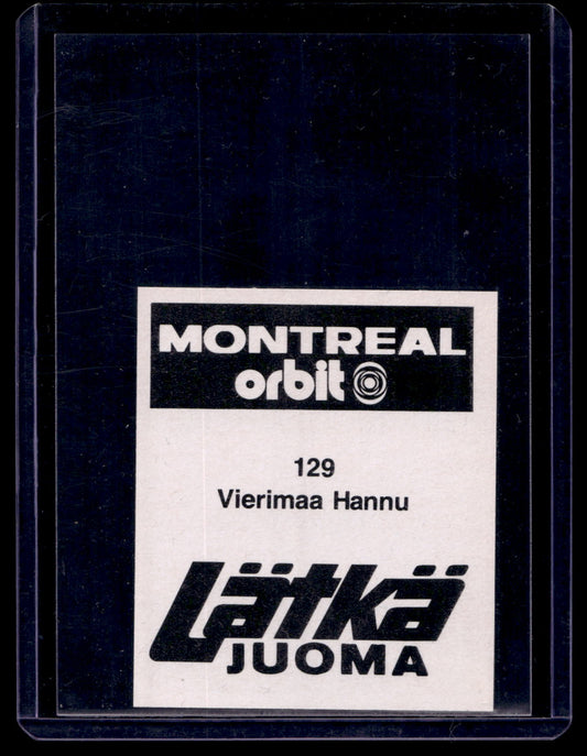 1980 Mallasjuoma Lätkäjuoma - Harnnu Vierimaa #129