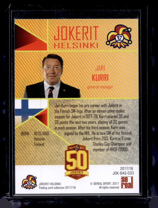 2017-18 Sereal Jokerit - Jari Kurri #JOK-BAS-033