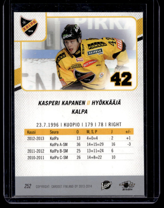 2013-14 Cardset Kasperi Kapanen #252
