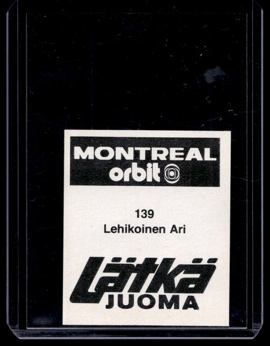 1980 Mallasjuoma Lätkäjuoma - Ari Lehikoinen #139