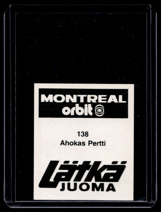 1980 Mallasjuoma Lätkäjuoma - Pertti Ahokas #138