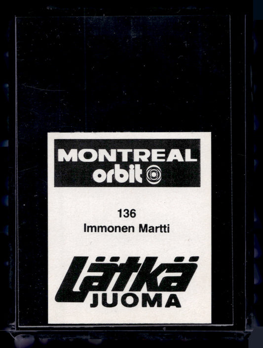 1980 Mallasjuoma Lätkäjuoma - Martti Immonen #136