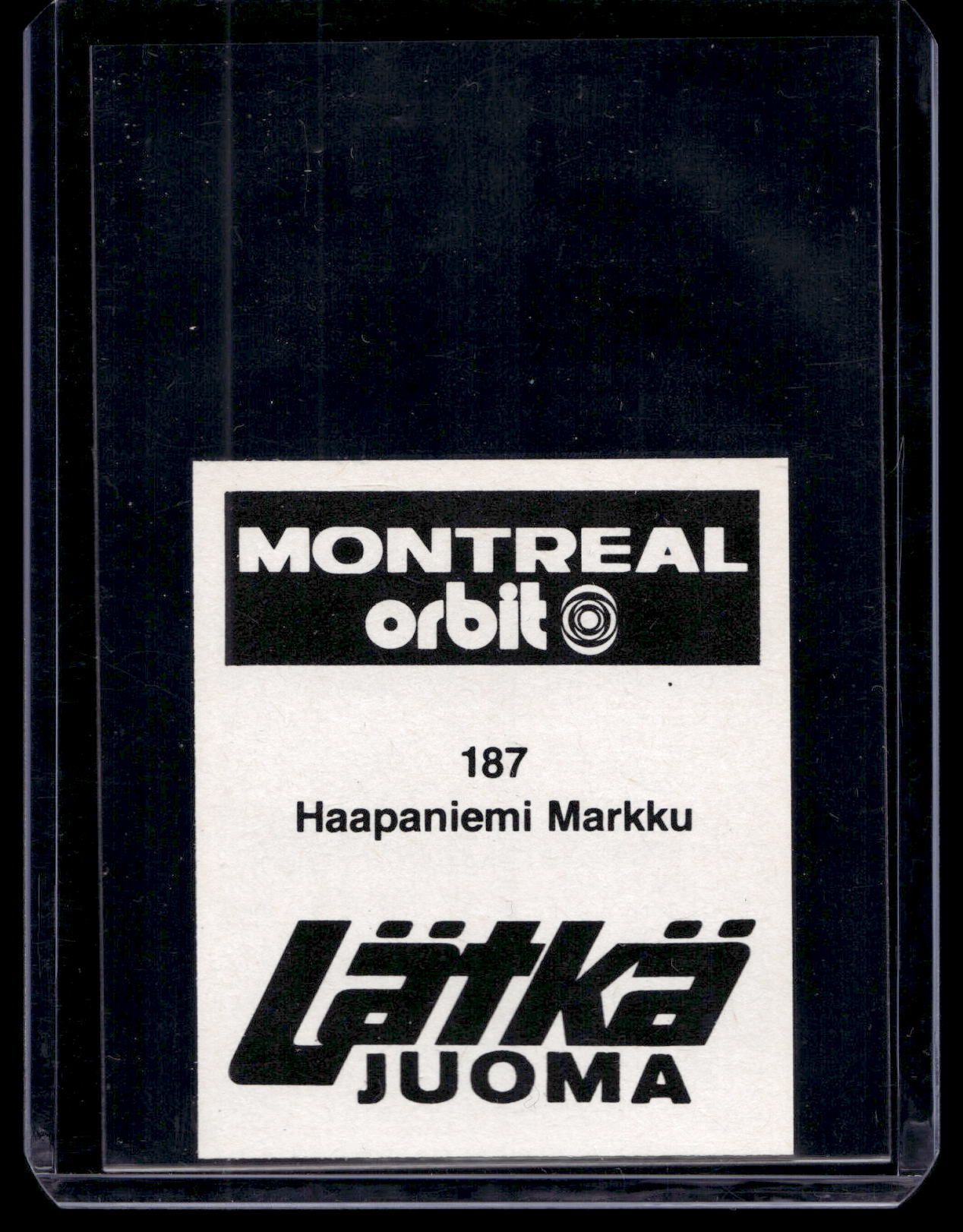 1980 Mallasjuoma Lätkäjuoma - Markku Haapaniemi #187