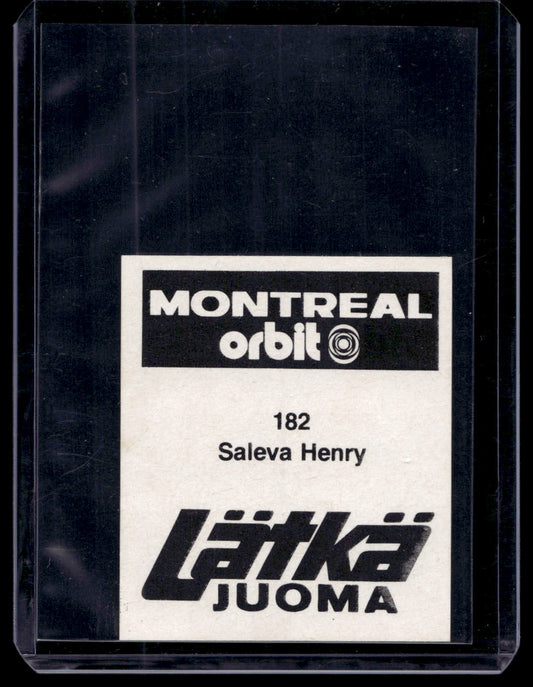 1980 Mallasjuoma Lätkäjuoma - Henry Saleva #182
