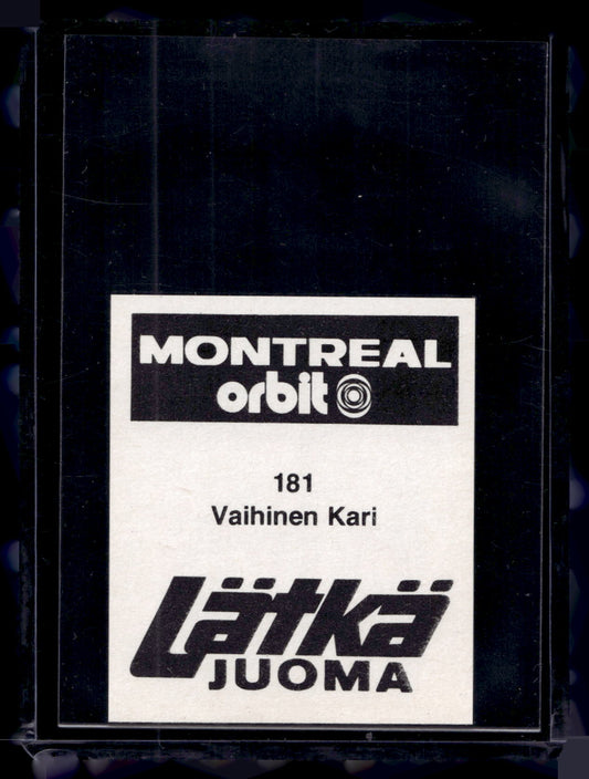 1980 Mallasjuoma Lätkäjuoma - Kari Vaihinen #181