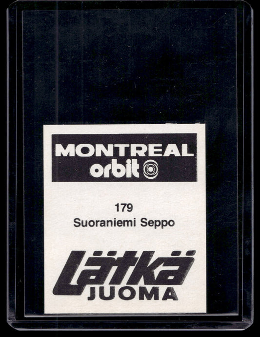 1980 Mallasjuoma Lätkäjuoma - Seppo Suoraniemi #179