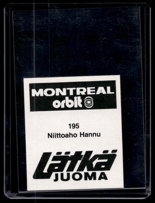 1980 Mallasjuoma Lätkäjuoma - Hannu Niittoaho #195