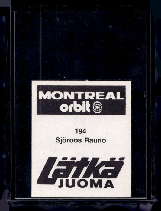 1980 Mallasjuoma Lätkäjuoma - Rauno Sjöroos #194