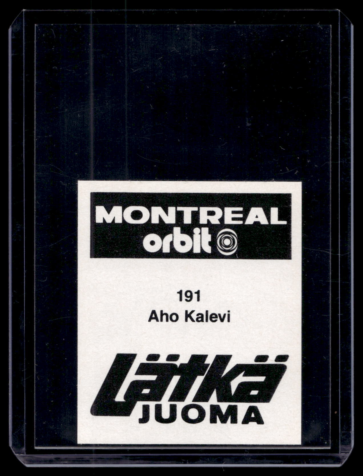 1980 Mallasjuoma Lätkäjuoma - Kalevi Aho #191