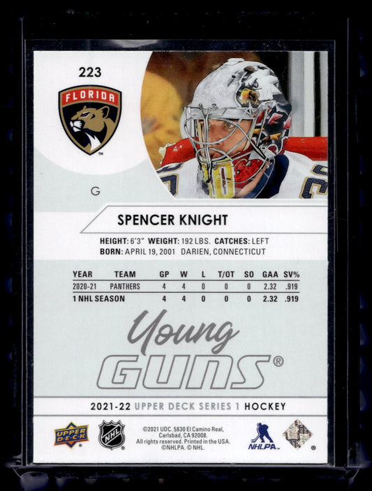 2021-22 Upper Deck - Young Guns - Spencer Knight #223 RC