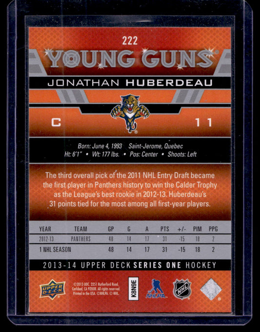 2013-14 Upper Deck - Young Guns - Jonathan Huberdeau #222 RC