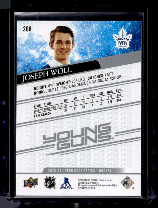2020-21 Upper Deck - Young Guns - Joseph Woll #208 RC