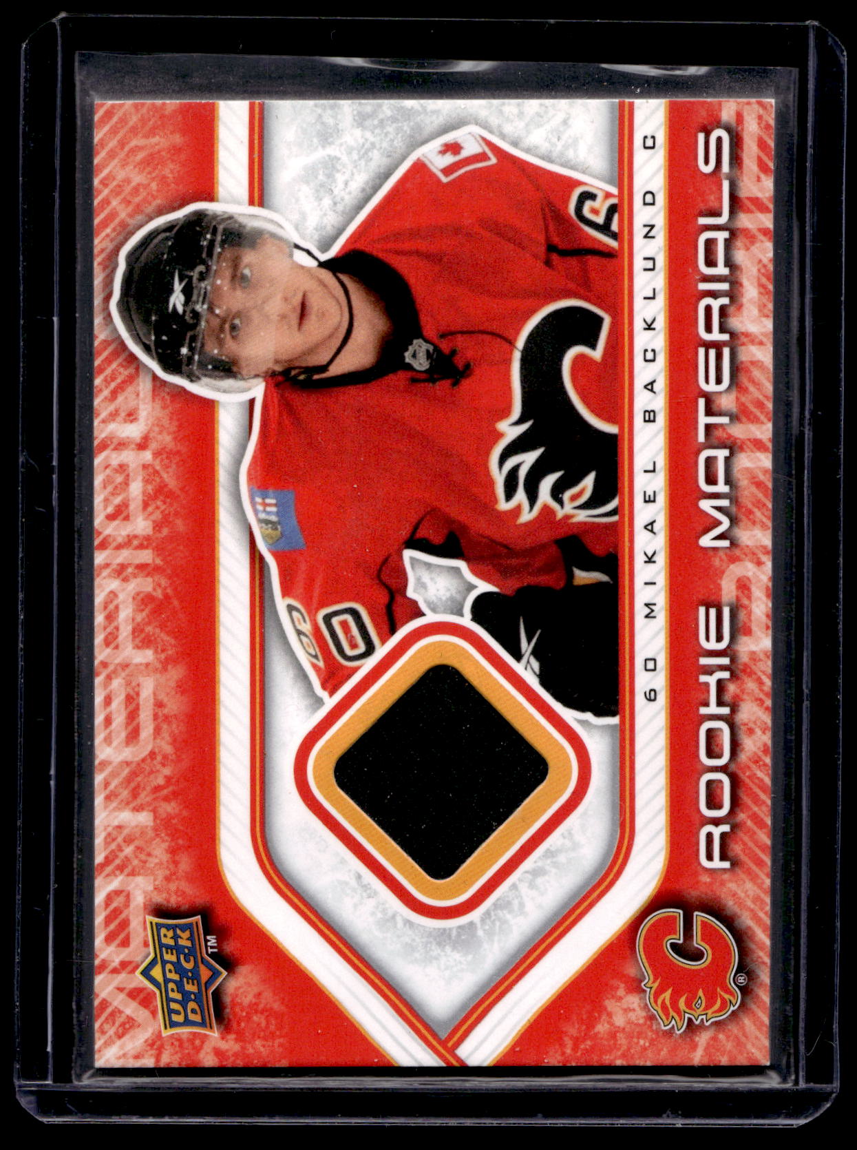 2009-10 Upper Deck - Rookie Materials Mikael Backlund #RM-MB RY