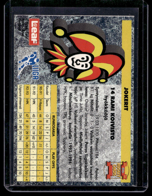 1993-94 Sisu Promo - Rami Koivisto