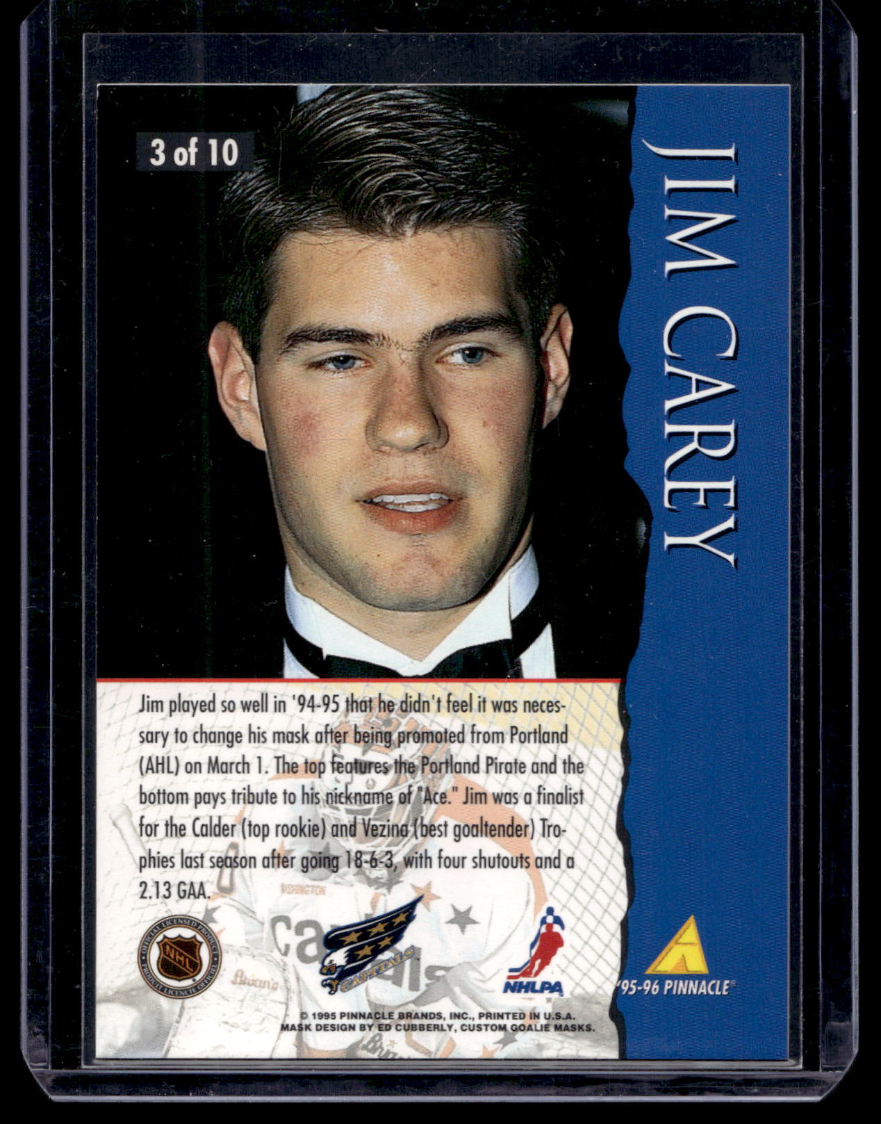 1995-96 Pinnacle Masks - Jim Carey #3