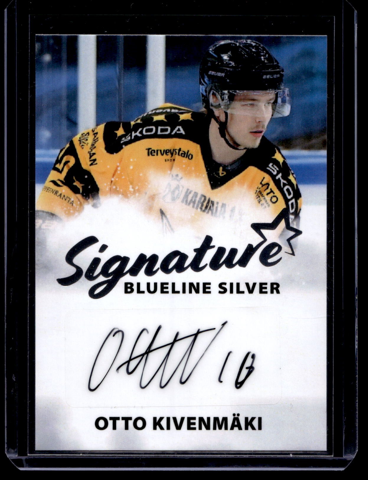 2024-25 Blueline Signature Silver - Otto Kivenmäki #AU-OK /100
