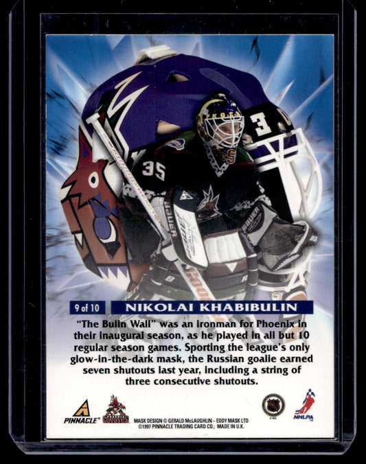 1997-98 Pinnacle Masks - Nikolai Khabibulin #9