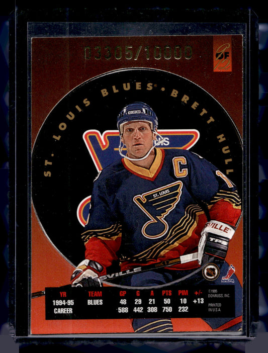 1995-96 Leaf - Fire on Ice - Brett Hull #9 /10000