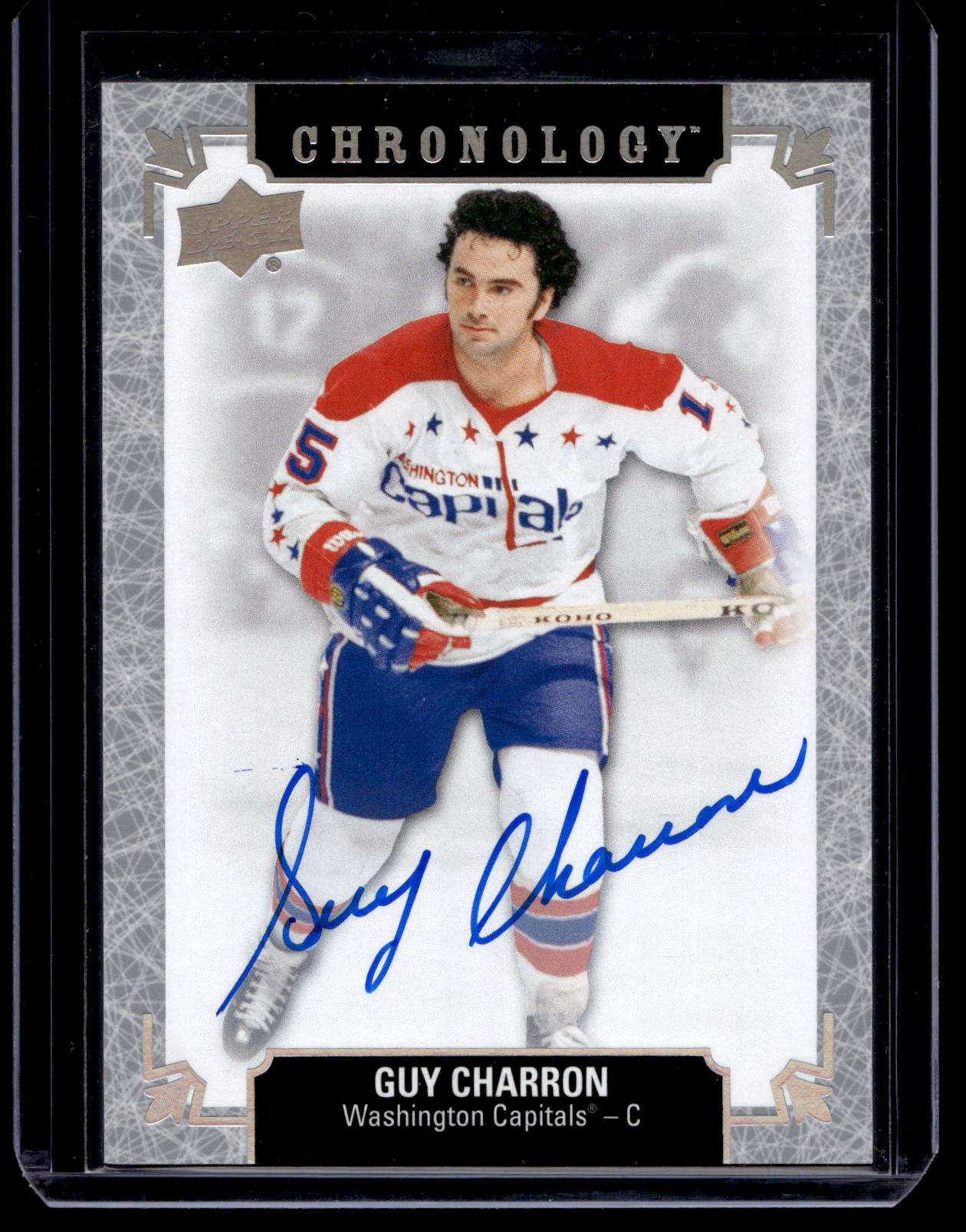 2018-19 Upper Deck Chronology - Franchise History Autographs - Guy Charron #FH-WA-GC