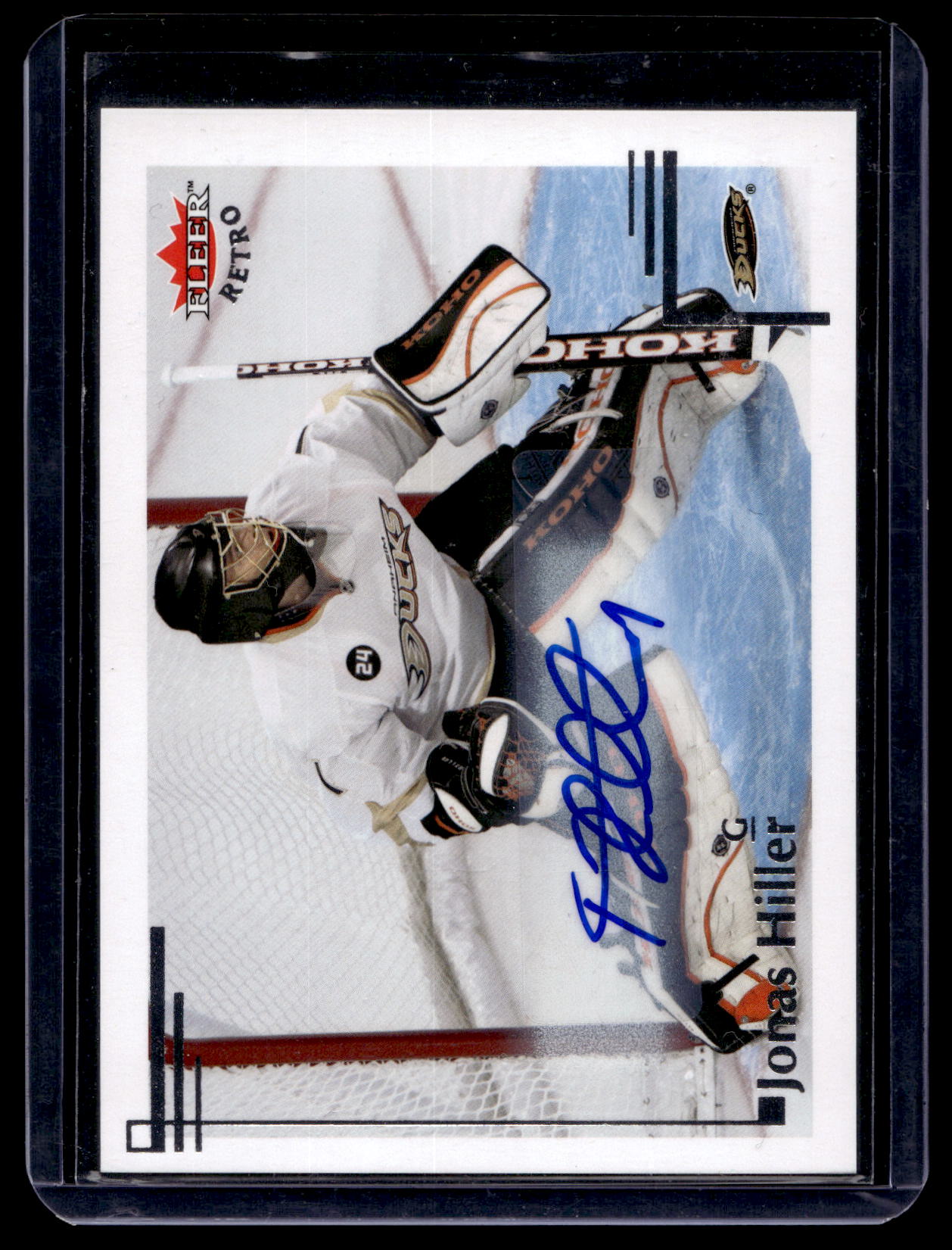 2012-13 Fleer Retro - Autographs - Jonas Hiller #99
