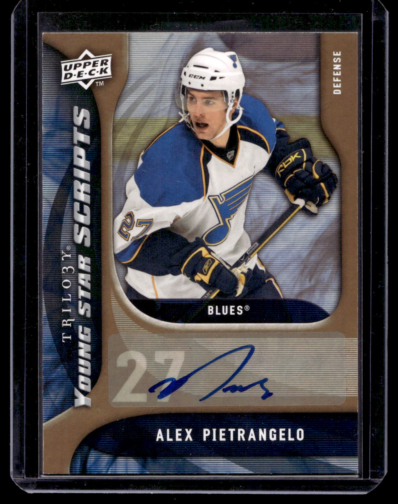 2009-10 Upper Deck Trilogy - Young Star Scripts - Alex Pietrangelo #YS-PI