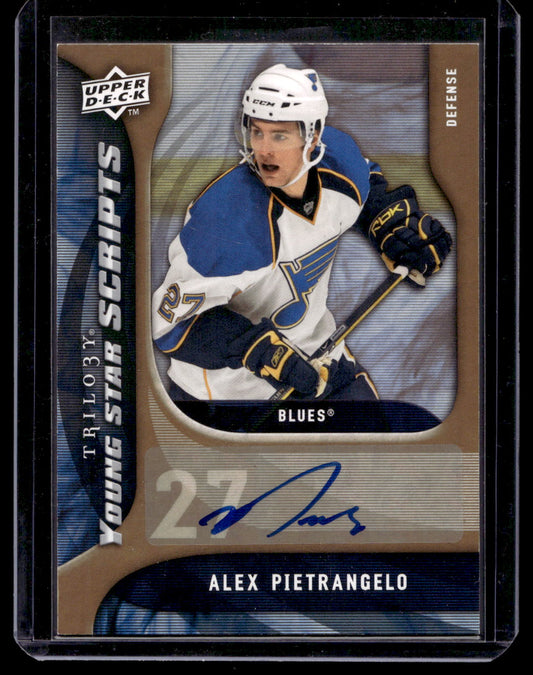 2009-10 Upper Deck Trilogy - Young Star Scripts - Alex Pietrangelo #YS-PI