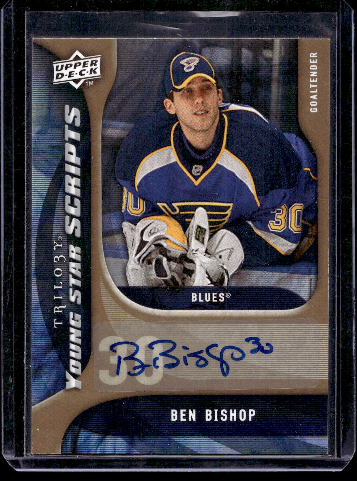 2009-10 Upper Deck Trilogy - Young Star Scripts - Ben Bishop #YS-BB