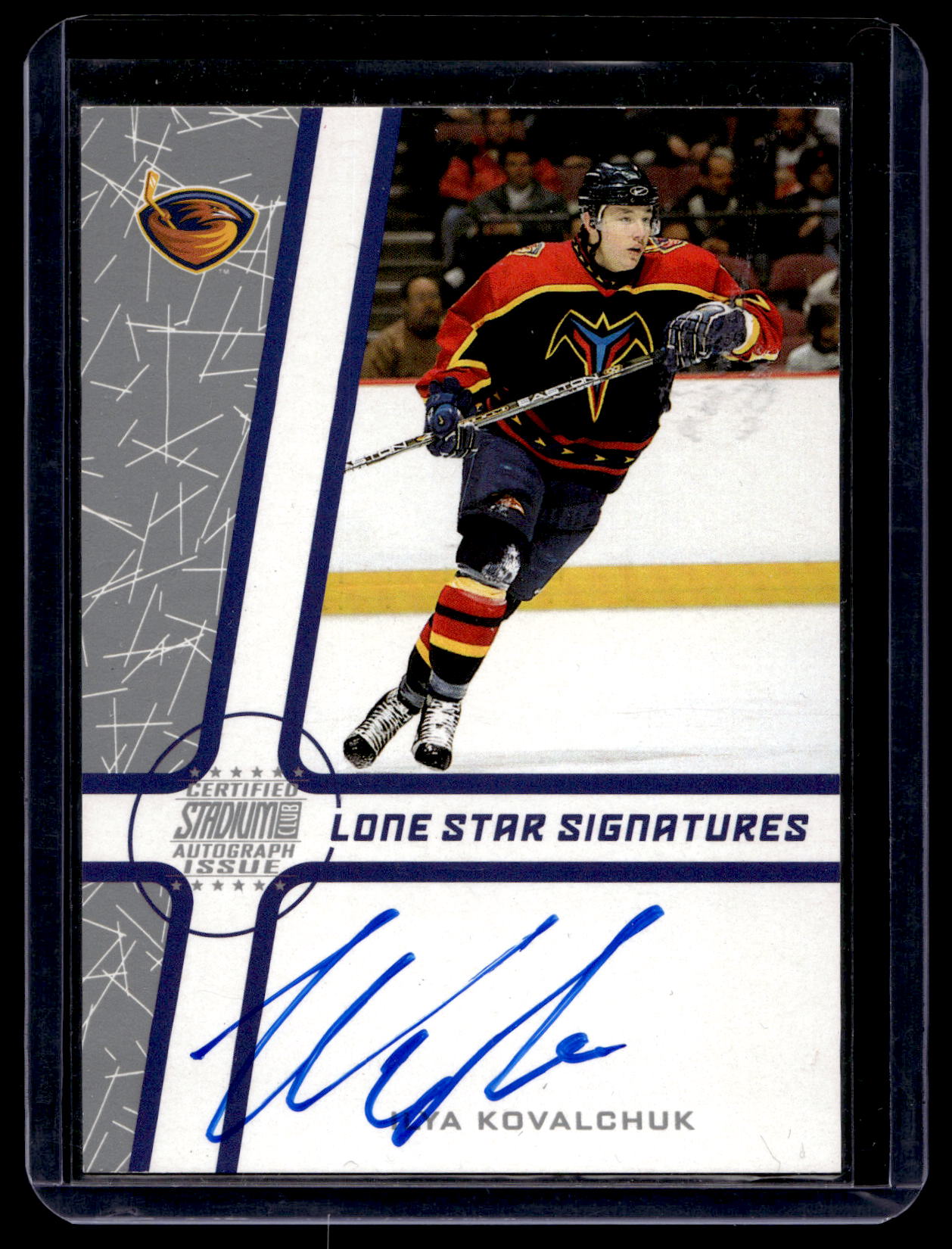2002-03 Topps Stadium Club - Lone Star Signatures Blue - Ilya Kovalchuk #LS-IK