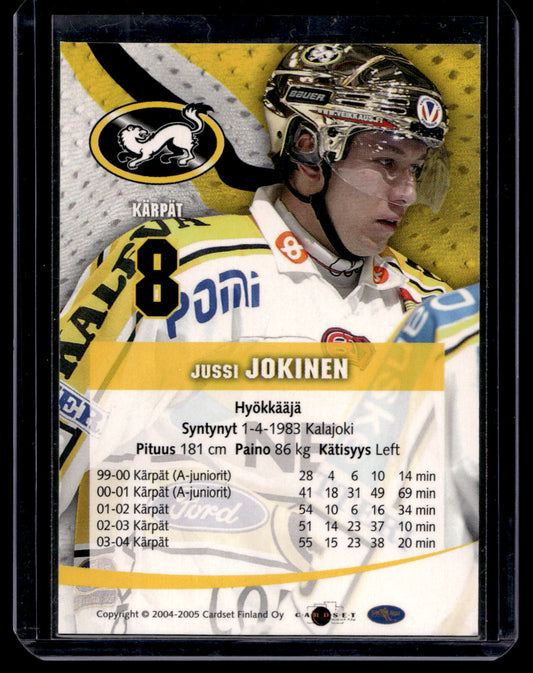 2004-05 Cardset Signature - Jussi Jokinen