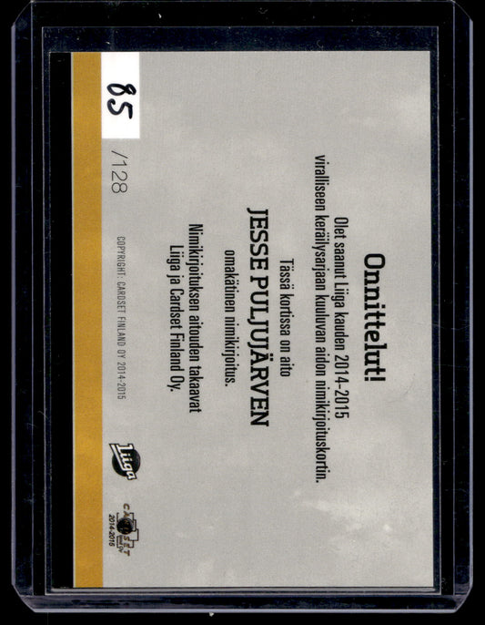 2014-15 Cardset Signature - Jesse Puljujarvi /128