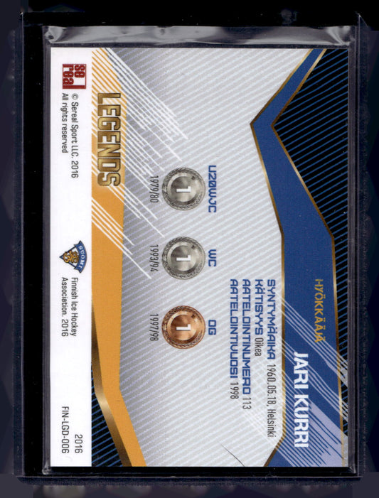2016 Sereal Team Finland Legends - Jari Kurri #FIN-LGD-006 /70