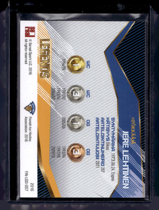2016 Sereal Team Finland Legends - Jere Lehtinen #FIN-LGD-007 /70