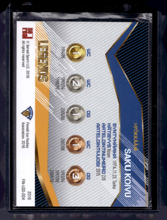 2016 Sereal Team Finland Legends - Saku Koivu #FIN-LGD-004 /70